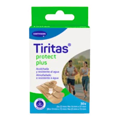 Tiritas Protect Plus Surtido 4 tamaños 30 uds