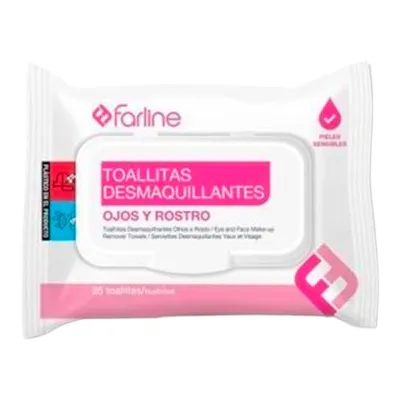 Toallitas Desmaquillantes Farline 25ud - Pieles Sensibles