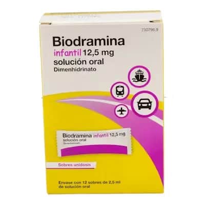 Biodramina Infantil 12.5 Mg | Mareo en viajes