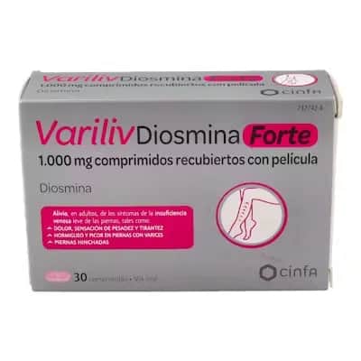 Variliv Diosmina 1000 Mg 30 Comp | Insuficiencia Venosa