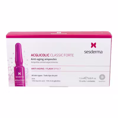 Sesderma AcGlicolic Forte 10 ampollas - Efecto peeling