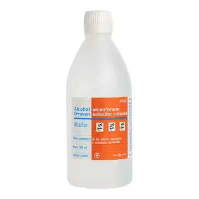 Alcohol Alcanforado 500ml - Analgésico Muscular