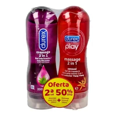 Durex Duplo Massage - Lubricante Íntimo 2ª 50%