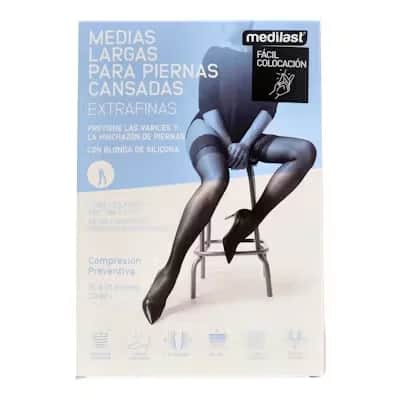 Media Medilast Donna Lar Prev Beige - Compresión