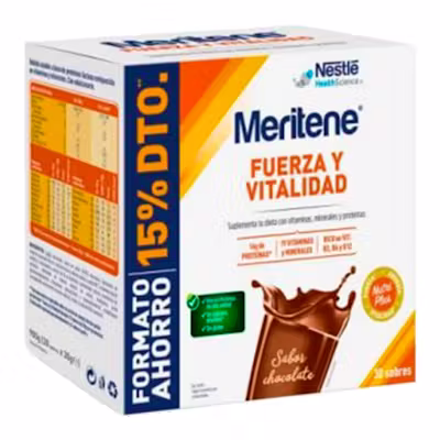 Meritene Chocolate 30 Sobres - Nutrición Completa