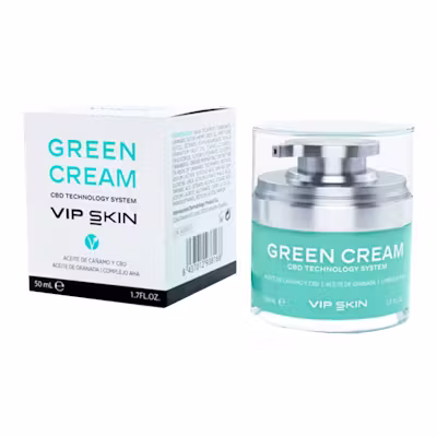 Vipskin Green Cream CBD 50ml | Piel Sensible