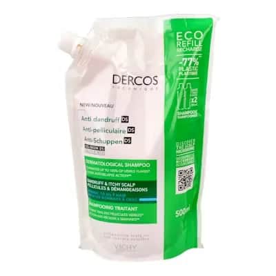 Dercos Ecorefill Caspa Grasa 500ml - Champú Anticaspa