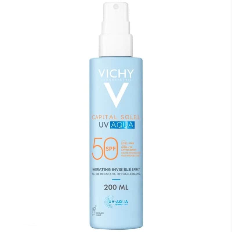 Vichy Solar Uv Aqua Spray Hidratante Invisible Spf50 200ml