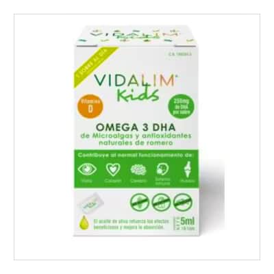Vidalim Kids 16 Sobres - DHA y Vitamina D Infantil