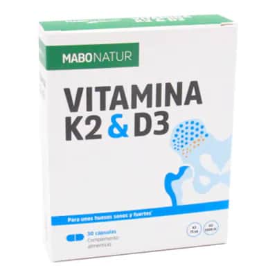 Vitamina K2 & D3 30 Caps - Huesos e Inmunidad