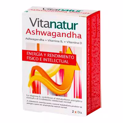 Vitanatur Ashwagandha 60 Caps - Estrés y Ansiedad