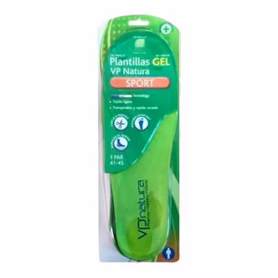 VP Natura Plantilla Gel Sport Hombre | Deporte y confort