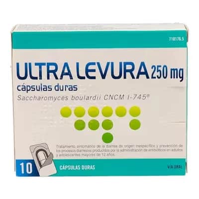 Ultra Levura 250mg 10 Cápsulas | Probiótico para Diarrea